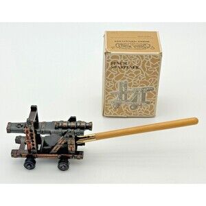 Vintage Small World Pencil Sharpener Cannon ENESCO 1977 Miniature w Box Gift